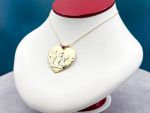 TAGLIAMONTE Designs (SH225) 14K Heart Cameo Pendant w/ Chain*Tribute to Maternity*Reg.$1950