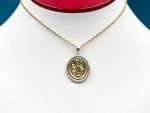 TAGLIAMONTE Designs (SH213) 14K Gold Pendant *Maypole Festival*Diamonds*Reg.$600