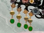 TAGLIAMONTE Designs (SH273) 925SS/YGP Venetian Intaglio Earrings*Reg$250