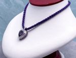 Chuck Clemency Designs (1116) 14K White Gold Amethyst and Diamond Heart Pendant *Gorgeous*Reg.$1500