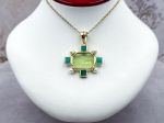 TAGLIAMONTE Designs (2265P) 925SS/YGP Venetian Cameo Pendant *Androclus,Lion *Reg.$280