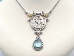 TAGLIAMONTE Designs (1940) 925SS/Rhod. Cameo Necklace *3 Graces*Reg.$375