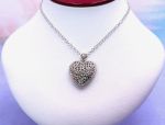 SAMUEL B *BJC* (2004) 925 SS Heart Shaped Pendant *Gem Surprise!*