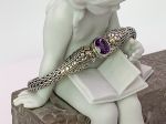 SAMUEL B *BJC* (58859B.A) 925SS/18K Braided Tulang Naga Bracelet *Brazilian Amethyst*