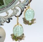 TAGLIAMONTE Designs (1272) 925SS/YGP Cameo Earrings *3 Graces*Reg.$325