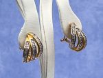 (TAG-LD4015E) 14K Diamond Pavé Shrimp Style Earrings*Reg.$1500