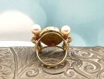 TAGLIAMONTE Designs (ORO-161)18K Cameo Ring w/ Rubies, Pearls*Reg.$2200