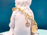 TAGLIAMONTE Designs (SH518B-Multi) 925SS/YGP Venetian Intaglio Charm Bracelet *Pegasus*Reg.$350