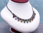 SAMUEL B *BJC* (58006N) 925SS  Multi-Gemstone Statement Necklace *Reg.$549*