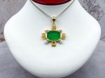 TAGLIAMONTE Designs (2274P) 925SS/YGP Venetian Cameo Pendant *Androclus,Lion *Reg.$280