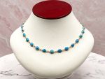 TAGLIAMONTE Designs (LD3549-S.B.Turquoise)14K Gemstone By the Inch Necklace*Reg.$1895