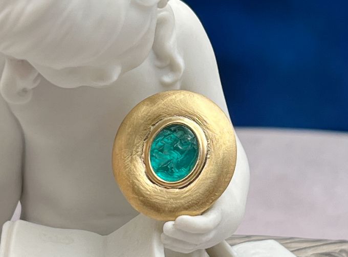 TAGLIAMONTE's Deals & Steals (1911 )18K Venetian Intaglio Ring *Cupid*Reg.$1200