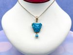 TAGLIAMONTE Designs (2180P) 925SS/YGP Magnesite Cameo Pendant *Medusa*Reg.$250