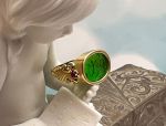 TAGLIAMONTE Designs (SH972) 18K Venetian Intaglio Ring *Size 10