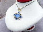 TAGLIAMONTE Designs (2267P) 925SS/YGP Venetian Cameo Pendant *Androclus,Lion *Reg.$280