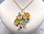 TAGLIAMONTE Designs (1807) 925SS / YGP Venetian Cameo Pendant XL*Sea Life Collection*Reg.$425