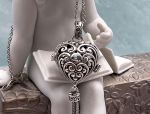 SAMUEL B *BJC* (61577P) 925 SS / 18K Heart Locket Pendant*Reg.$250*