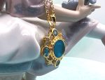 TAGLIAMONTE Designs (1851P) 925SS/YGP Venetian Cameo Coin Pendant *Reg.$200