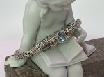 SAMUEL B *BJC* (58859B.BT) 925SS/18K Braided Tulang Naga Bracelet *Blue Topaz*