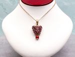 TAGLIAMONTE Designs (1667) 925SS/YGP Jasper Cameo Pendant *Medusa*Reg.$250