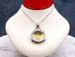 TAGLIAMONTE Designs (1755) 925SS/ 18K Cameo Necklace *Medusa*Reg.$650*