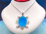 TAGLIAMONTE Designs (1901) 925SS /YGP Venetian Pendant *Ceres*Re.$350