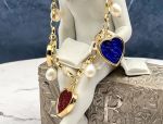 TAGLIAMONTE Designs (2025B) 9225SS/YGP Venetian Charm Cameo Bracelet *Hearts*Reg.$425