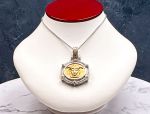 TAGLIAMONTE Designs (1755) 925SS/ 18K Cameo Necklace *Medusa*Reg.$650*