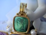 TAGLIAMONTE Designs (2222) 14K Venetian Cameo Pendant *Pearls*Beautiful*