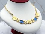 TAGLIAMONTE Designs (2350N) 925SS/YGP Venetian Cameo Necklace *Nereids*Reg.$425