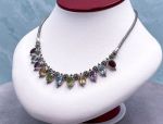 SAMUEL B *BJC* (58006N) 925SS  Multi-Gemstone Statement Necklace *Reg.$549*