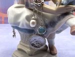 TAGLIAMONTE Designs (PRT300) 925SS/Rhod. Cameo Charm Pendant *Cupid,Moonface*Reg.$200