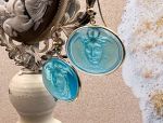 TAGLIAMONTE's Deals & Steals (LD3500) 18K Venetian Cameo Earrings*Rondanini Medusa*Reg.$1000