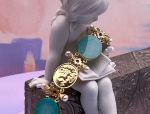 TAGLIAMONTE Designs (SH183-Amazonite) 925SS/ YGP Cameo Bracelet w/ Amazonite *Aurora w Chariot*Reg.$650