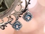 SAMUEL B *BJC* (59941E.SLBT) 925SS Blue Topaz Earrings *Reg.$165*