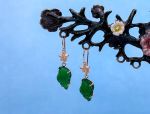 TAGLIAMONTE Designs (1791) 925SS / YGP Venetian Cameo Earrings*Sea Life*Reg.$160