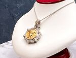 TAGLIAMONTE Designs (1755) 925SS/ 18K Cameo Necklace *Medusa*Reg.$650*