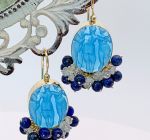 TAGLIAMONTE Designs (1273) 925SS/YGP Cameo Earrings *3 Graces*