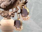 TAGLIAMONTE Designs (2033E,2034E) 925SS/YGP Intaglio Earrings*Reg.$325