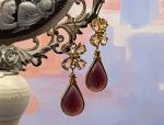 TAGLIAMONTE Designs (1096)14K Venetian Intaglio Earrings *Citrines*Reg.$1850