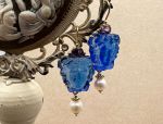 TAGLIAMONTE Designs (1635) 925SS/YGP Venetian Cameo Earrings *Medusa*Reg.$280