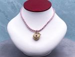 Arts Elegance (1113) 14K Heart Pendant with Key Garnet Accent *Reg. $900**