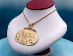 TAGLIAMONTE Designs (1614) 925SS/YGP Cameo Statement Necklace *Ages of Love*Reg.$900