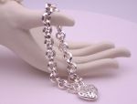 925 Sterling Silver "Heart" Charm Bracelet (932A)