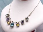 SAMUEL B *BJC* (59397N) 925SS  Multi-Gemstone Statement Necklace *Reg.$650*