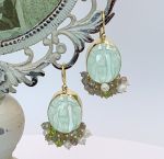 TAGLIAMONTE Designs (1272) 925SS/YGP Cameo Earrings *3 Graces*Reg.$325