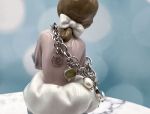 TAGLIAMONTE Designs (2138B) 925SS/Rhod Venetian Intaglio Charm Bracelet*Reg.$300