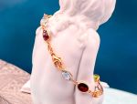 TAGLIAMONTE Designs (LD3560B-Multi Gem)18K Gemstone By the Inch Bracelet*Reg.$1300