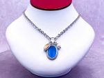 TAGLIAMONTE Designs (2147N) 925SS,18K Intaglio Charm Necklace*Andromache* Reg.$360