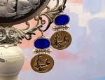 TAGLIAMONTE Designs (LDM1096) 14K YG Venetian Cameo Earrings w/ Pearls*Reg.$2000